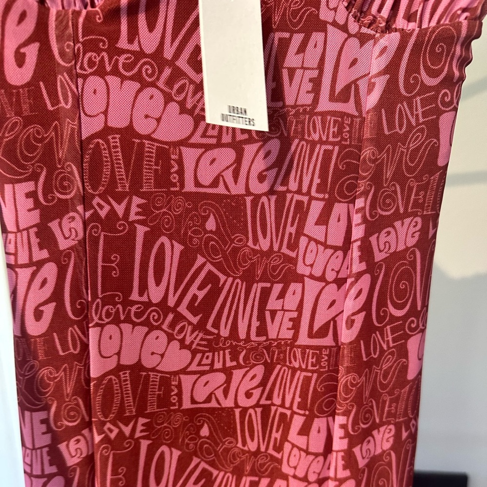 NWT Mesh bodycon love print UO dress size small - Picture 5 of 6
